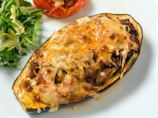 the stuffed vegetable marrow