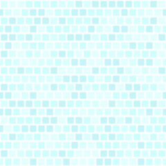 Square pattern. Cyan seamless vector background