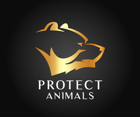 Protect and Look After Animal Vector Design