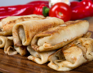 the stuffed pancakes