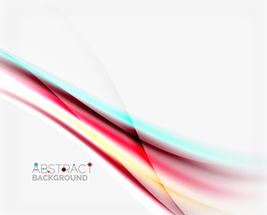 Shiny blurred line waves