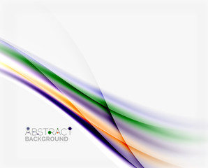 Shiny blurred line waves