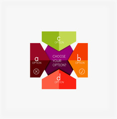 Infographic banners modern paper templates