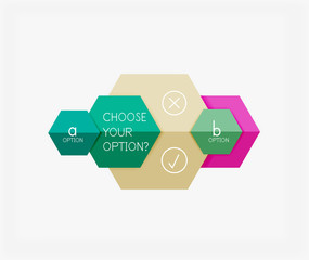 Infographic banners modern paper templates