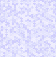 Violet hexagon pattern. Seamless vector