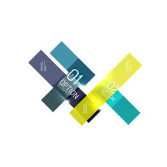 Vector business infographics, option select