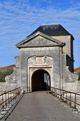 Plakat Saint Martin de Re, France - september 26 2016 : fortifications
