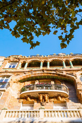 facade of an Art Nouveau building in Paris