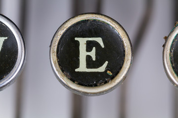 Old Typewriter Letter E
