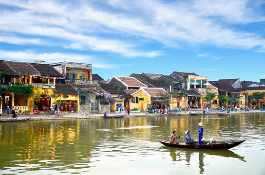 Hoi An old town. Hoi An is a popular tourist destination of Asia. Hoian is recognized as a World Heritage Site by UNESCO