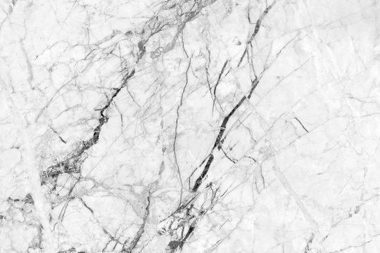 White marble background with natural pattern.