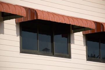 rainproof awning of slide window