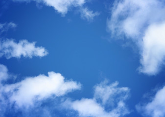 blue sky and clouds
