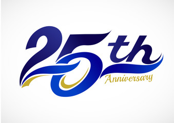 25th Years Anniversary Celebration Design