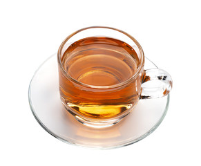 cup of tea isolated on white background