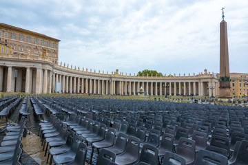 St Peters Square at Vatican City in Rome