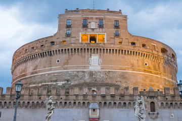 The famous Angels Castle in Rome - Castel Sant Angelo