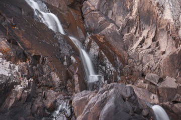 Crows Nest Falls and creek in Crows Nest Falls National Park, Oxenford.