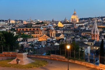 Rome city skyline