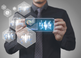  mobile phone, in hand.