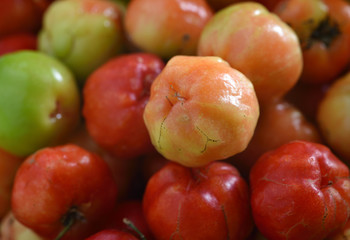 Sweet cherries as a background/ full frame