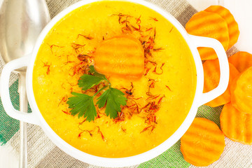 Carrot Cream Soup Diet Food