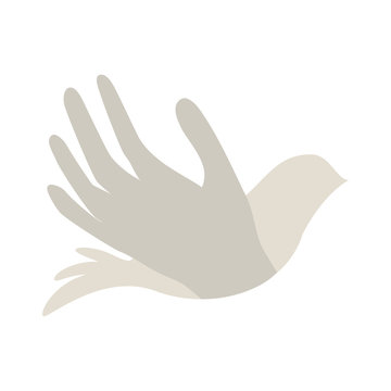 peace dove icon image vector illustration design 