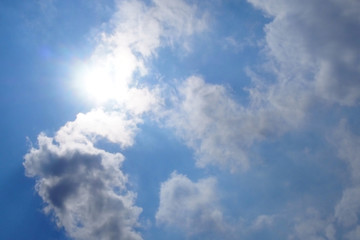 雲が流れる様子