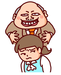 Naklejka premium セクハラ
