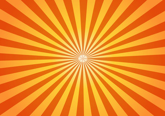 Vector orange shiny sun background with sunbeams,Sun Sunburst Pa