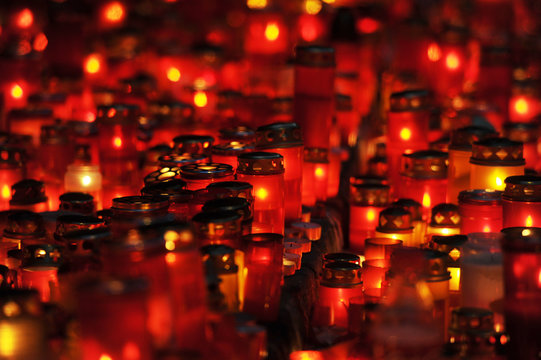Plenty of candle lights to celebrate the dead ones
