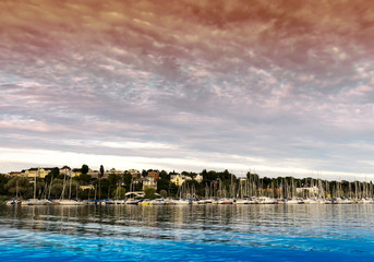 Oslo yacht club landscape background