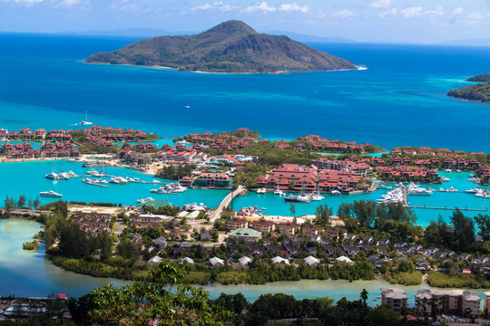 Eden Island aus der Luft, Mahe Seychellen