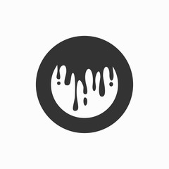 Vector illustration of abstract colored circle. Abstract splash, liquid shape. Background for poster, cover, banner, placard. Logo design