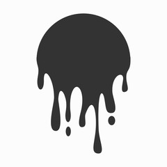 Vector illustration of abstract colored circle. Abstract splash, liquid shape. Background for poster, cover, banner, placard. Logo design