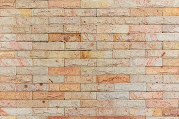 Sandstone brick wall texture, Stone background pattern and color