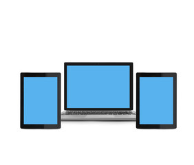 Laptop white  aluminium body