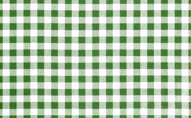 Green picnic cloth background.