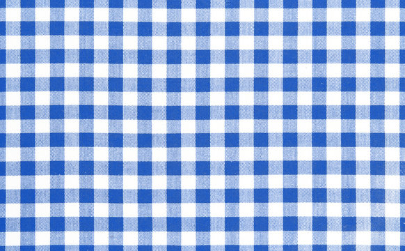 Fototapeta Blue picnic cloth background.