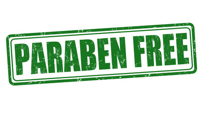 Paraben free sign or stamp