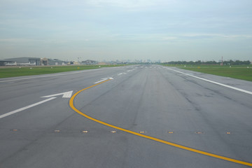 Fototapeta premium Airport runway with marking