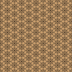abstract decorative circle and line pattern on brown background,vector Illustration EPS10