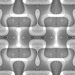 Design seamless monochrome grid pattern