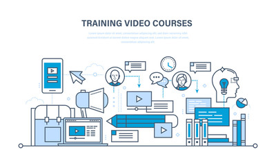 Education, learning technologies, remote online video courses, communications, training programs.