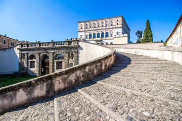 Rolgordijnen zonder boren Artistiek monument The Villa Farnese in Caprarola, italy