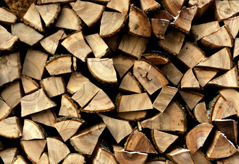 Pile of firewood pattern.