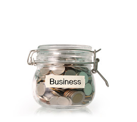 money in glass piggy  bank