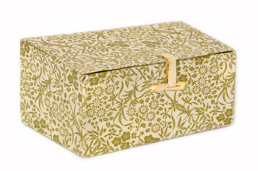 Box made of paper provided with decorative printing. Subject designed for storing small things.