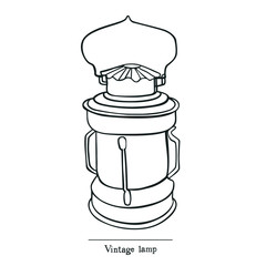 Vintage lamp Line style