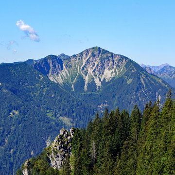 Blick vom  Laber auf die AMMERGAUER-ALPEN